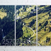 Модульна картина на полотні Зелені гори код КМ100150-057 фотография