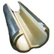 Каменноватные цилиндры с кашировкой алюминиевой фольгой Isotec Section AL, внутренний диаметр 42 мм фотография