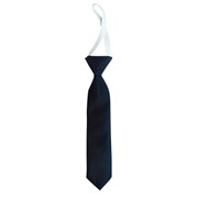 Детский галстук темно-синий на резинке 5002