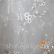 4196-W260 v3 органза сакура серый тюль ткань фото