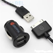 Griffin PowerJolt Dual Micro Car Charger для iPad/iPhone 2.1A фото