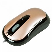 Мышь CBR CM-150 Brown, оптика, 1200dpi, глянец, мини, USB, бронза фото