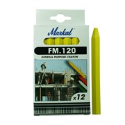 Мелок Markal FM.120 Industrial Crayon, восковой, от -20°С до +50°С, 120 x 11 мм Желтый