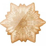 Блюдо "snow cristal" gold 26см АКСАМ (339-283)