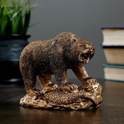 Фигура "Медведь хозяин тайги" 10х13 бронза