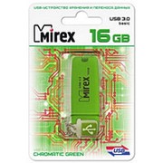 Флешка USB 3.0, 16Гб - Mirex - Green Chromatic - зеленый фото