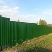 Забор из профнастила, некондиционный фото