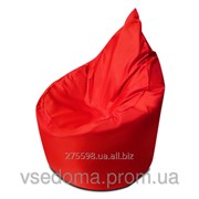 Красное бескаркасное кресло мешок Капелька из ткани Оксфорд фото