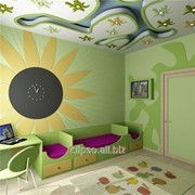 Натяжной потолок для детской комнаты фото
