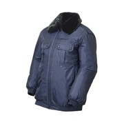 5217Г Куртка зимняя укороченная п/а синий