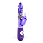 Фиолетовый вибратор с клиторальной стимуляцией Luxe Rabbit 2 - 26 см. фото