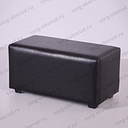 Банкетка/прямоугольник с сиденьем для магазина ПФ-2(чёрн) фото