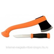 Набор Morakniv Outdoor Kit MG, нож Mora 2000 + топор (оранжевый) фото