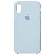 Силиконовый чехол iPhone XS Max, Бело-голубой фото