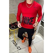 Мужской спортивный костюм Nike красный/черный РО/-42397/1 фотография