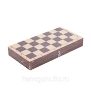 Настольные игры Орловская ладья Шахматы деревянные парафиновые с темной доской фото