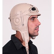 Мужская меховая шапка - шлем “Мото“ фото