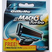 Кассеты, Gillette Mach3 Turbo 8 шт