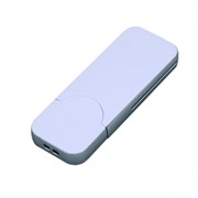 USB-флешка на 128 Гб в стиле I-phone, прямоугольнй формы, белый фотография