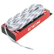 Шнурки CCM для хоккейных коньков Proline Waxed 304 см Белый (PROWAX-Wh-304) фото