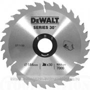 Диск пильный DeWalt м,ф184х16х1.7мм,18зуб,для дисковых пил,для стр материалов фото