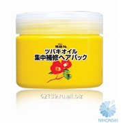 Концентрированная маска KUROBARA Tsubaki Oil Чистое масло камелии для восстановления поврежденных волос с маслом камелии 300 гр. 4901508972997