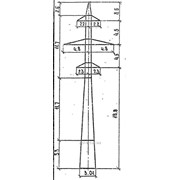 Опора ВЛ 110 кВ 1П110-2-3,2