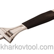 Ключ разводной с обрезиненной ручкой MASTERTOOL 76-0122 фотография