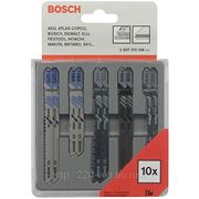 Пилки для лобзика Bosch (набор) 2 607 010 148 дерево\пластик\металл\алюм. фото
