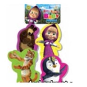 Baby Puzzle, Vladi Toys, пазлы мягкие для детей в коробке, крупные детали, игрушка детская Маша и Медведь, игрушки детские фото