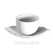 Чашка с блюдцем 70 мл Киото Вайт/1/ 22202B+23008/PT212 фотография