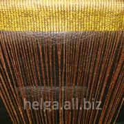 Кисея нитяная шоколад-золото 535489 v143 штора
