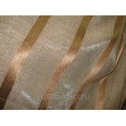 Ткань Органза “Соломка“, коричневая фото