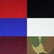 Саржа суровая, отбеленная, черная, синяя, василек, КМФ фото
