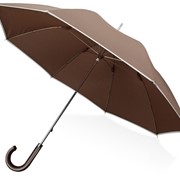 Зонт трость Ривер, механический 23, коричневый фотография