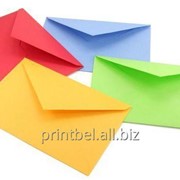 Печать на конвертах логотипов адресов и прочей информации фото