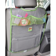 Защита - органайзер на спинку переднего сидения Little Car зеленый кант, розовый кант, синий кант, сиреневый кант фотография