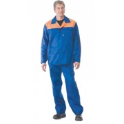 Костюм “СТАНДАРТ“: куртка, брюки васильковый с оранжевым фото