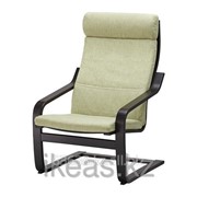 Подушка-сиденье на Кресло Семла зеленый ПОЭНГ фотография