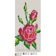 Схема для вышивки бисером Орнамент розы фото