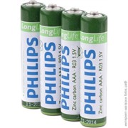 Батарейка R03 Philips коробка 4 штуки фотография