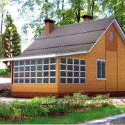 Каркасно-щитовые деревянные дома. фото