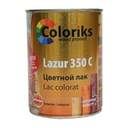 Лак цветной Lazur 350 C Coloriks 102 0.75л (тик) Артикул 34.80 фото