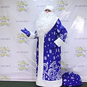 Костюм Дед Мороз “Узорный“ синий. Новогодний костюм фотография