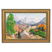 Картина “Осень в горах“ багет 24х34 см ПИ16 фото
