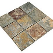 Каменная мозаика MS0546(4) СЛАНЕЦ серо-ржавый фото