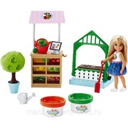 Набор игровой Barbie Овощной сад Челси и 2 баночки разноцветного пластилина фотография