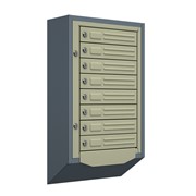 Антивандальный почтовый ящик Кварц-С-8, серый фотография