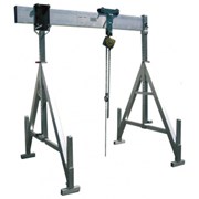 Легкий алюминиевый переставной козловой кран с ручным приводом ЛККАп-2.0-4000-4300 фото