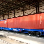 Грузоперевозки железнодорожные крупнотоннажных контейнеров фото